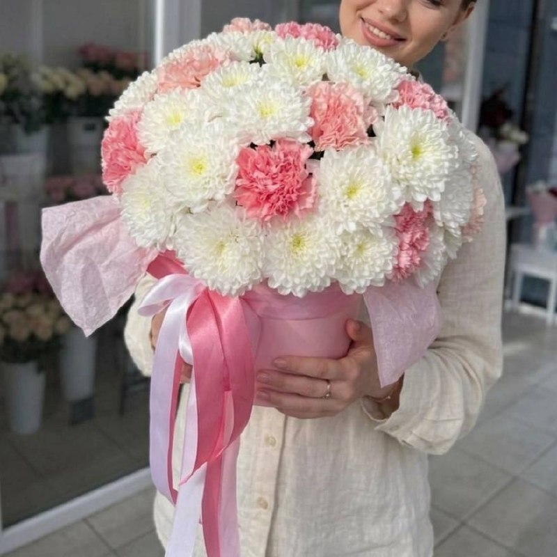Композиция в коробке «Пушистый комплимент»