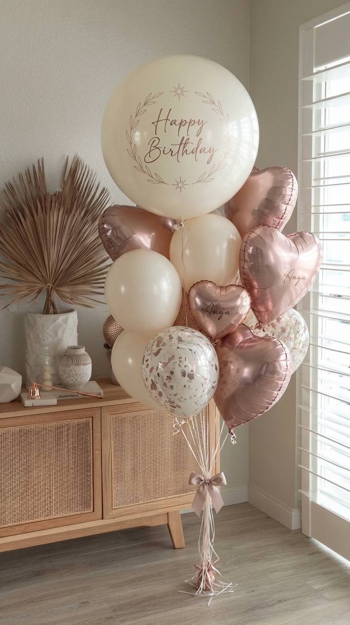 Сет шаров «Happy Birthday: Нежная классика»
